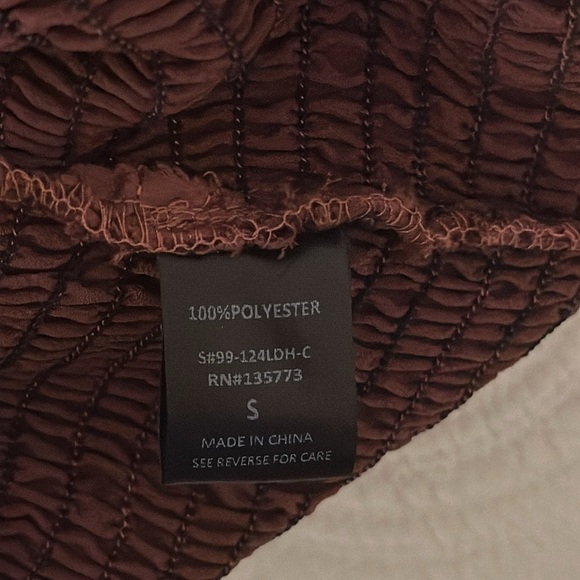 NWOT RARE Karlie Smocked Satin Ruffled Mini Dress in Muave Size S - Picture 11 of 11